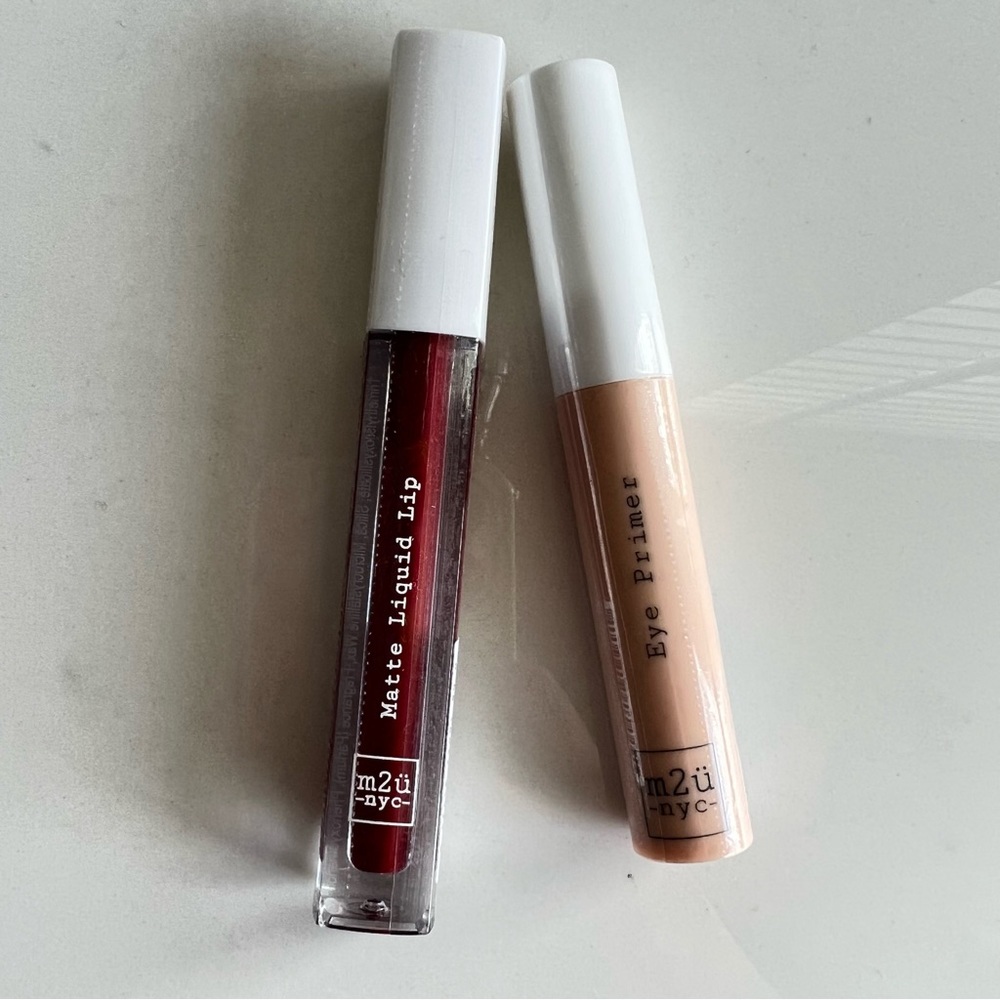 m2ü NYC Matte Liquid Lipstick and Eye Primer
